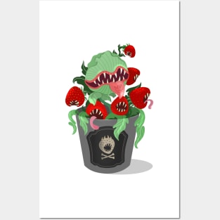 Carnivorous strawberries - Scary MOOD! Posters and Art